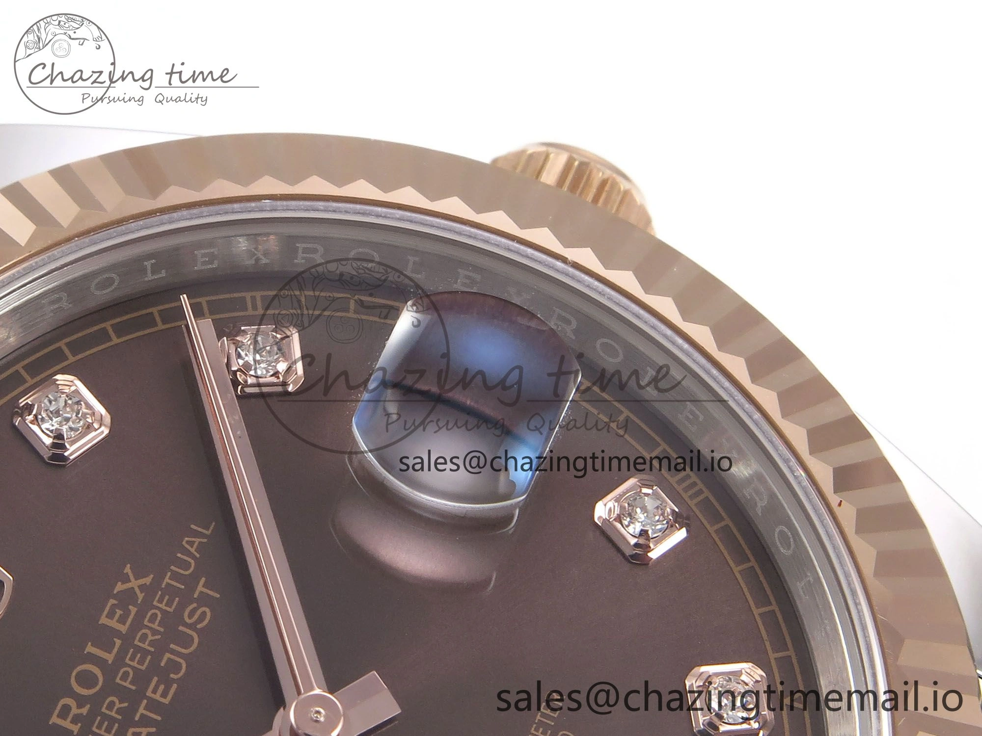 DateJust 41 126331 EWEF Best Edition Brown Diamonds Dial on SS RG Jubilee Bracelet A ModernLook 996