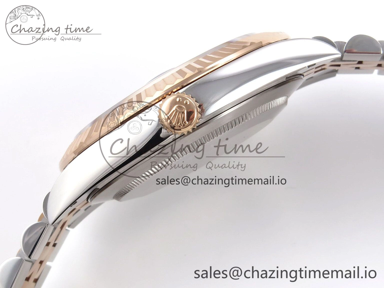 DateJust 41 126331 EWEF Best Edition Gray Textured Dial on SS RG Jubilee Bracelet A Efficient 997