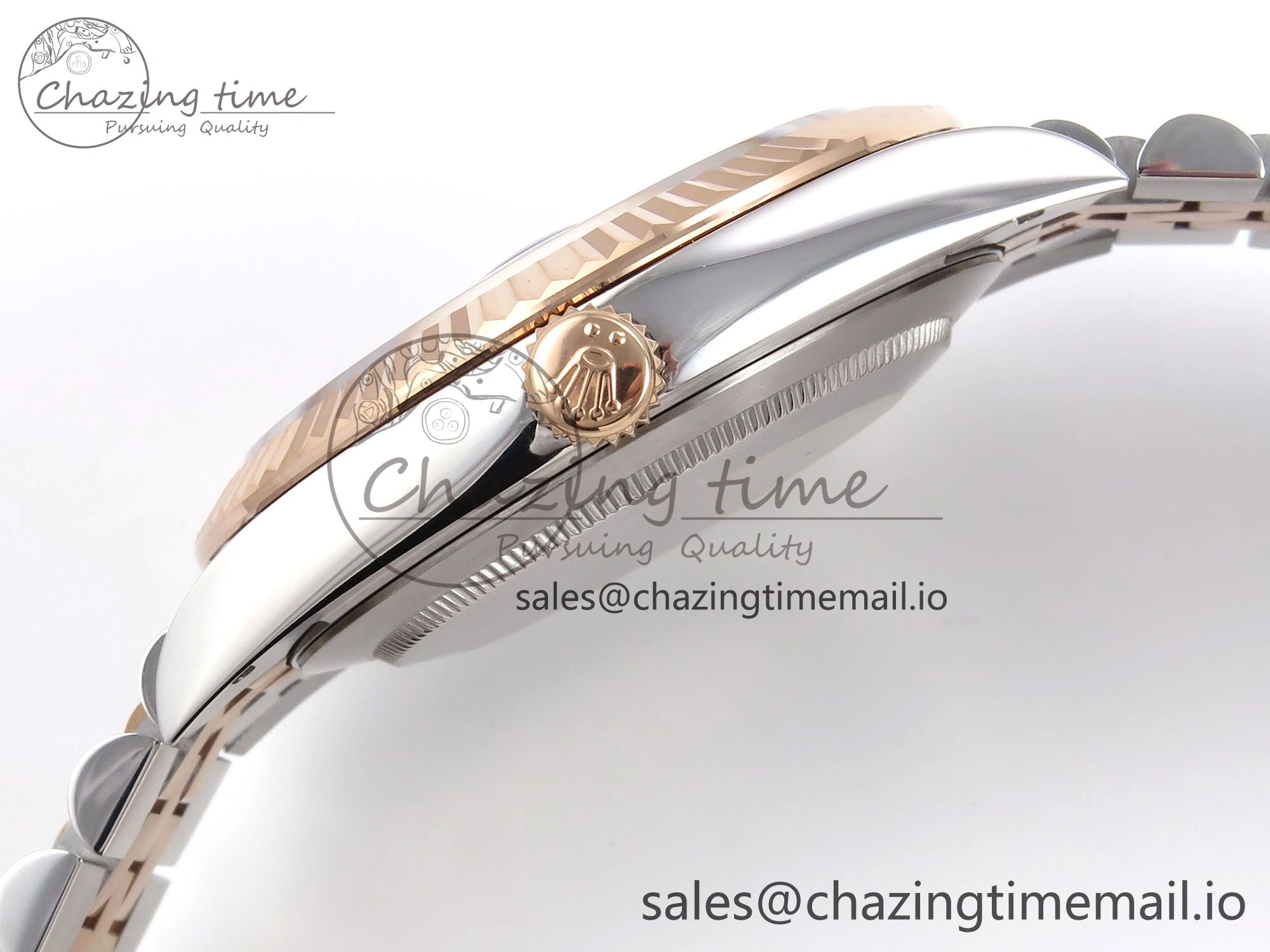 DateJust 41 126331 EWEF Best Edition Gray Textured Dial on SS RG Jubilee Bracelet A Efficient 997