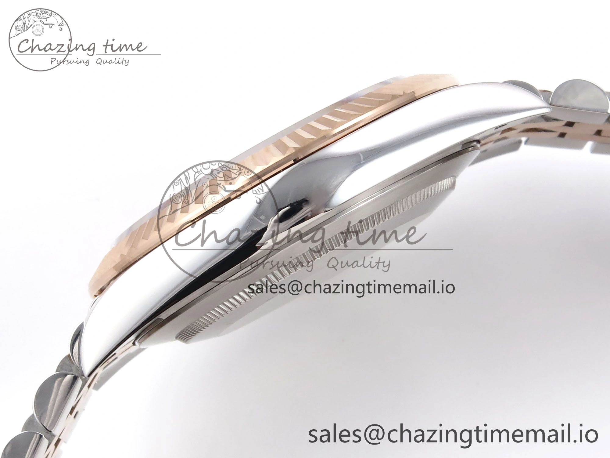 DateJust 41 126331 EWEF Best Edition Gray Textured Dial on SS RG Jubilee Bracelet A Efficient 997