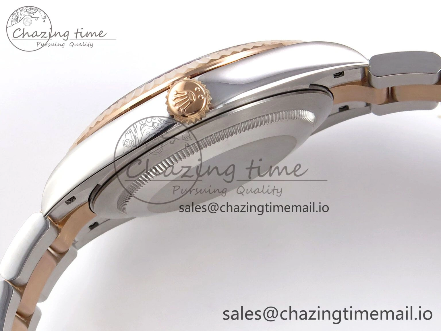 Comfortable DateJust 41 126331 EWEF Best Edition Gray Textured Dial on SS RG Oyster Bracelet A 984