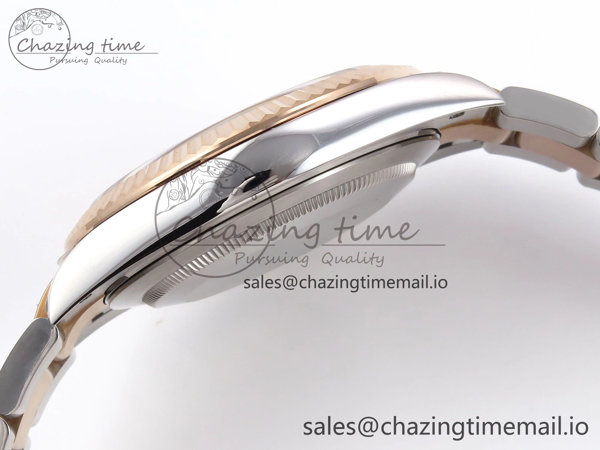 Comfortable DateJust 41 126331 EWEF Best Edition Gray Textured Dial on SS RG Oyster Bracelet A 984