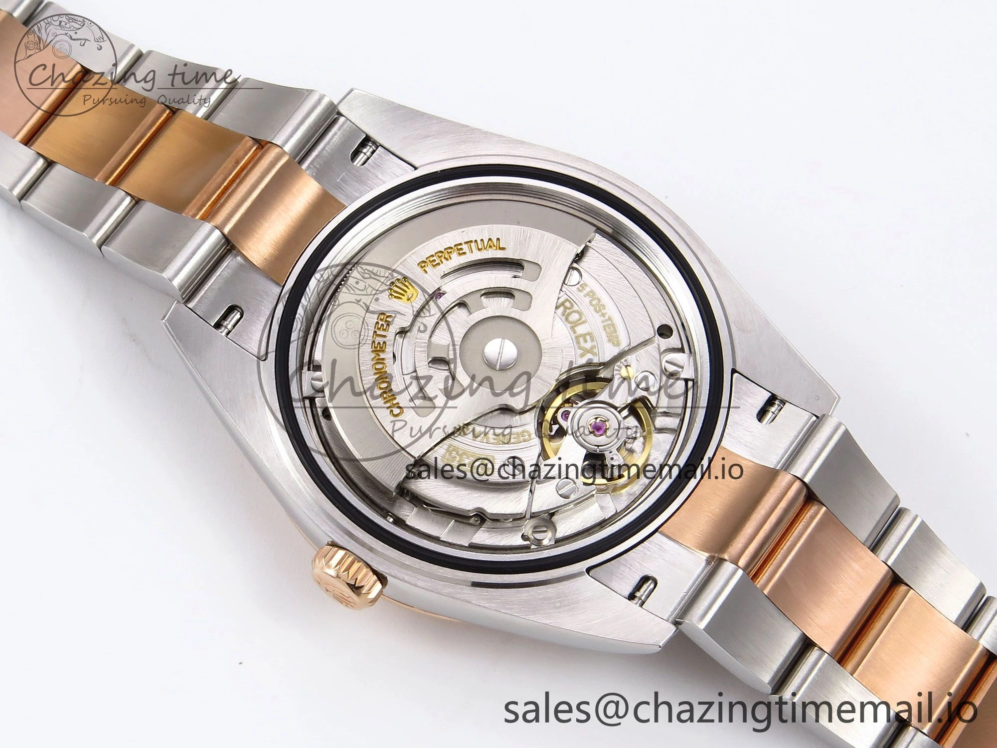 Comfortable DateJust 41 126331 EWEF Best Edition Gray Textured Dial on SS RG Oyster Bracelet A 984