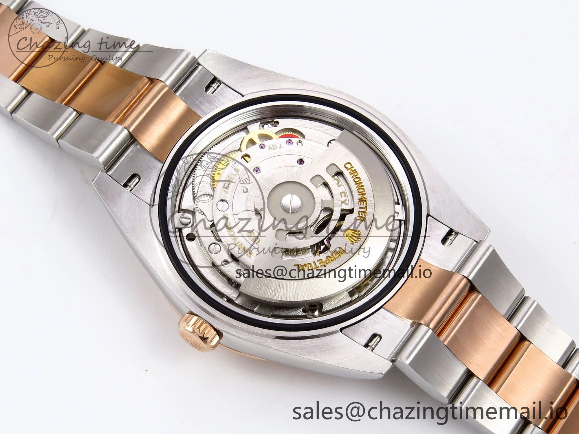 Comfortable DateJust 41 126331 EWEF Best Edition Gray Textured Dial on SS RG Oyster Bracelet A 984