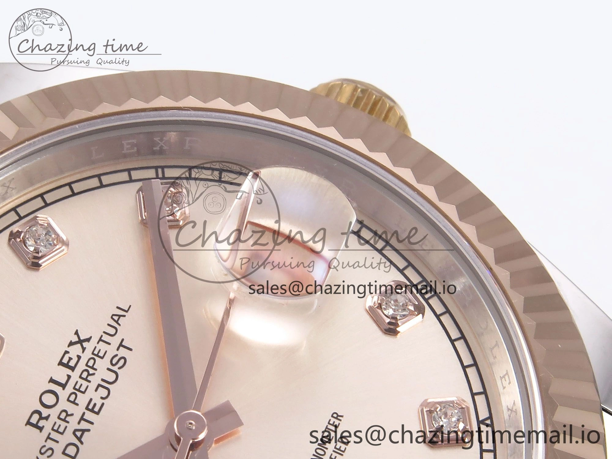 DateJust 41 126331 EWEF Best Edition RG Diamonds Dial on SS RG Oyster Bracelet A SmartChoice 978