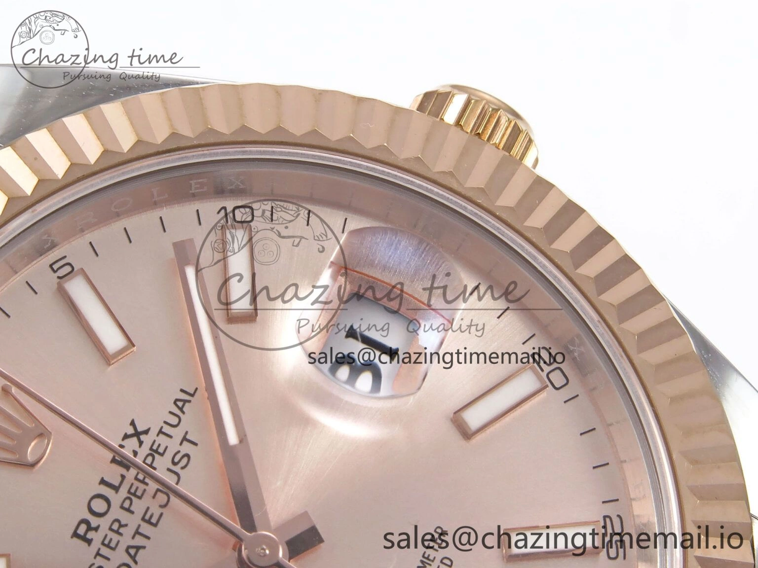 DateJust 41 126331 EWEF Best Edition RG Stick Dial on SS RG Jubilee Bracelet A DailyWear 995