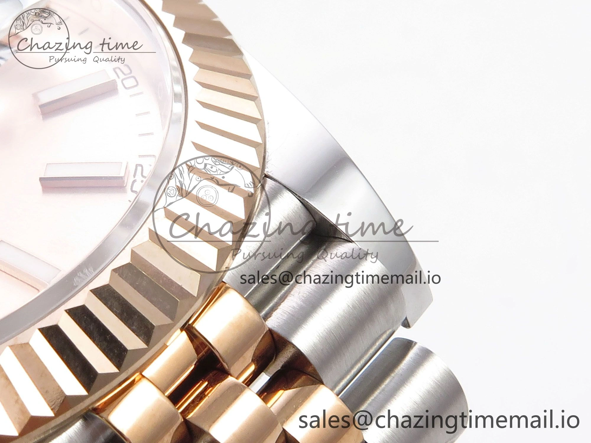 DateJust 41 126331 EWEF Best Edition RG Stick Dial on SS RG Jubilee Bracelet A DailyWear 995