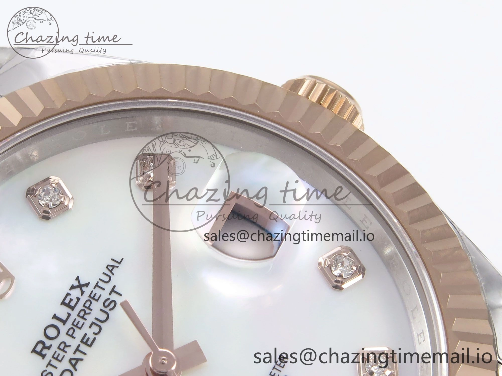 Affordable DateJust 41 126331 EWEF Best Edition White MOP Dial on SS RG Jubilee Bracelet A 998