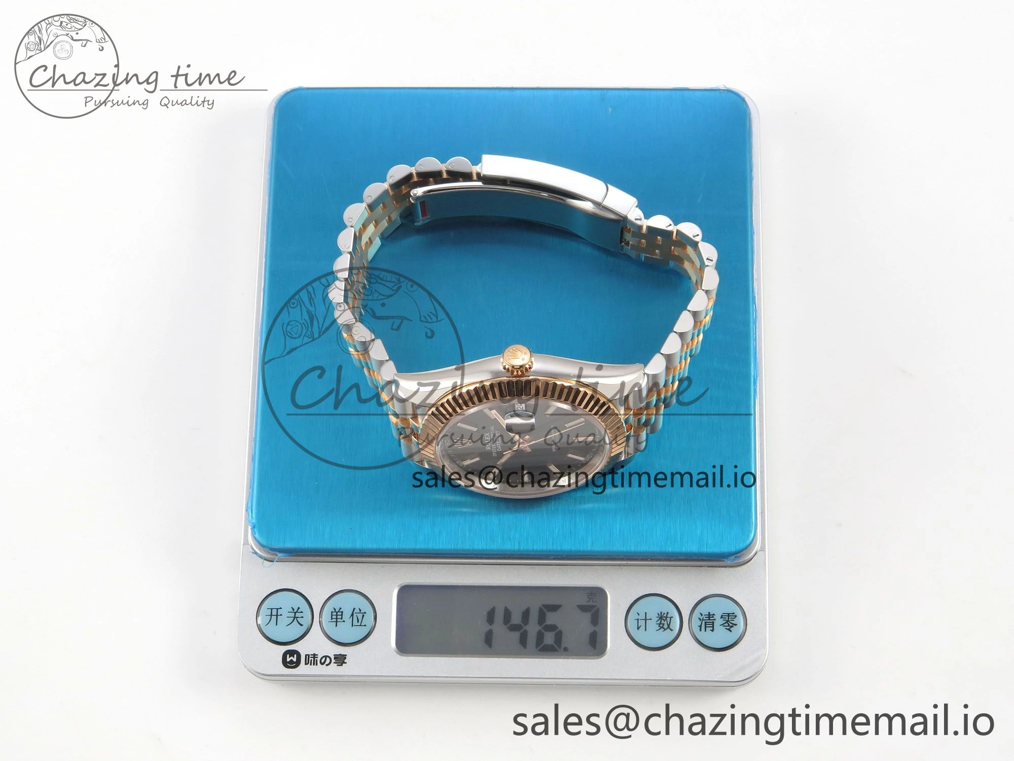 Soft DateJust 41 126331 SS RG ARF 1:1 Best Edition Black Stick Dial on Jubilee Bracelet SH3235 (Weighted) 200