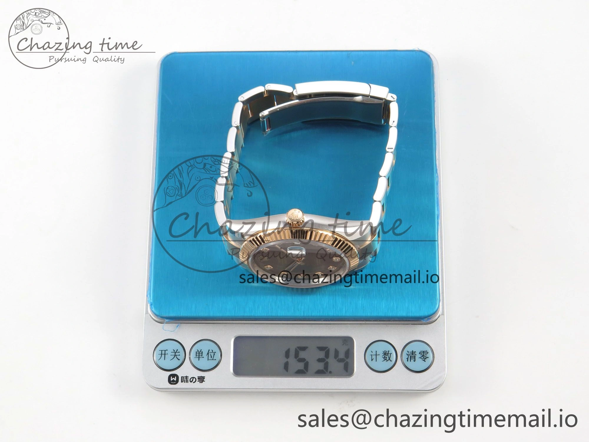 DateJust 41 126331 SS RG ARF 1:1 Best Edition Brown Diamonds Dial on Oyster Bracelet SH3235 (Weighted) OnTrend 187