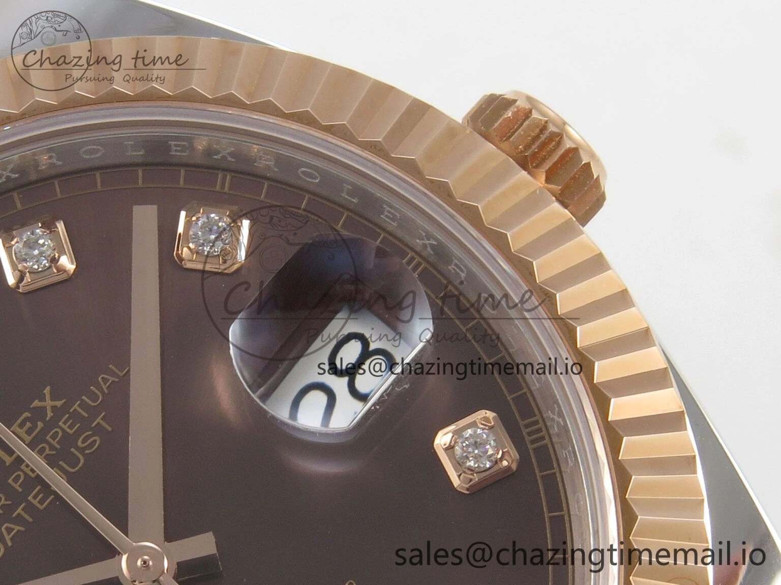Soft DateJust 41 126331 SS RG ARF 1:1 Best Edition Brown Diaomonds Dial on Jubilee Bracelet SH3235 (Weighted) 193