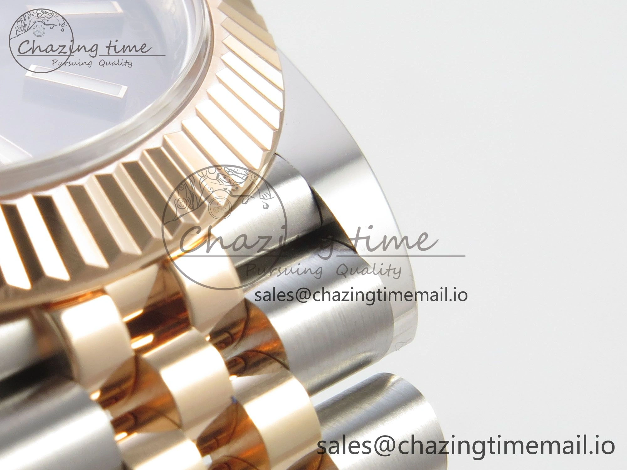 DateJust 41 126331 SS RG ARF 1:1 Best Edition Brown Stick Dial on Jubilee Bracelet SH3235 (Weighted) Neat 196