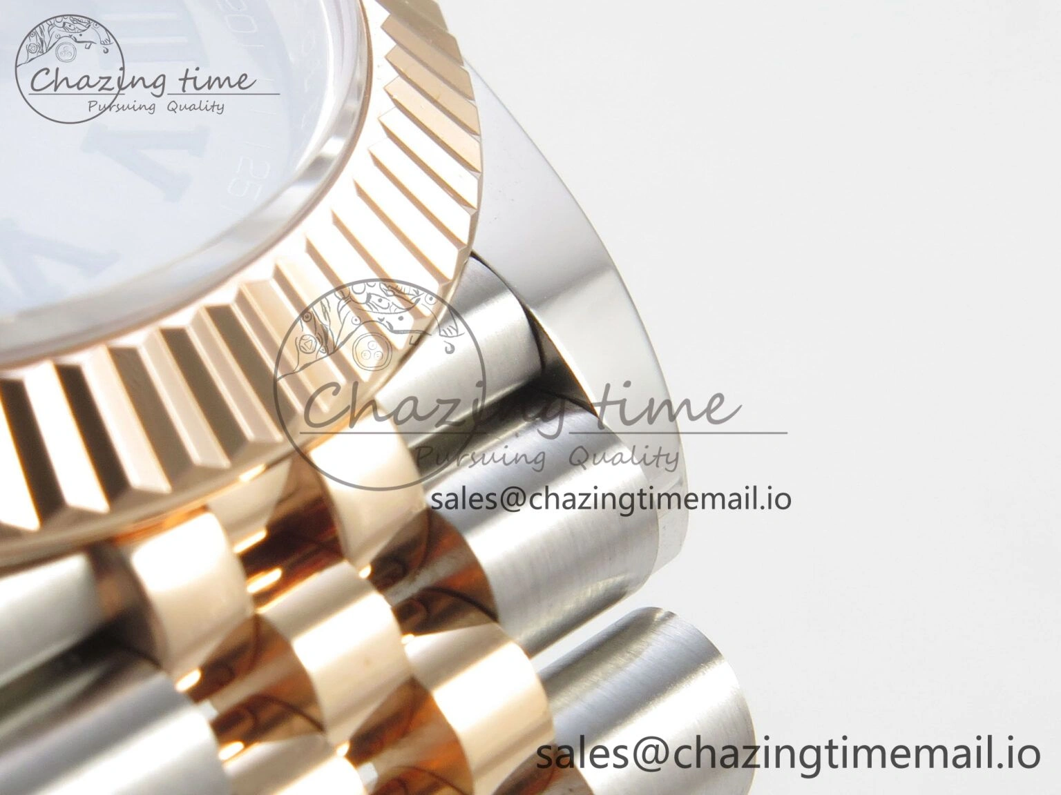 Original DateJust 41 126331 SS RG ARF 1:1 Best Edition Gray Roman Dial on Jubilee Bracelet SH3235 (Weighted) 191