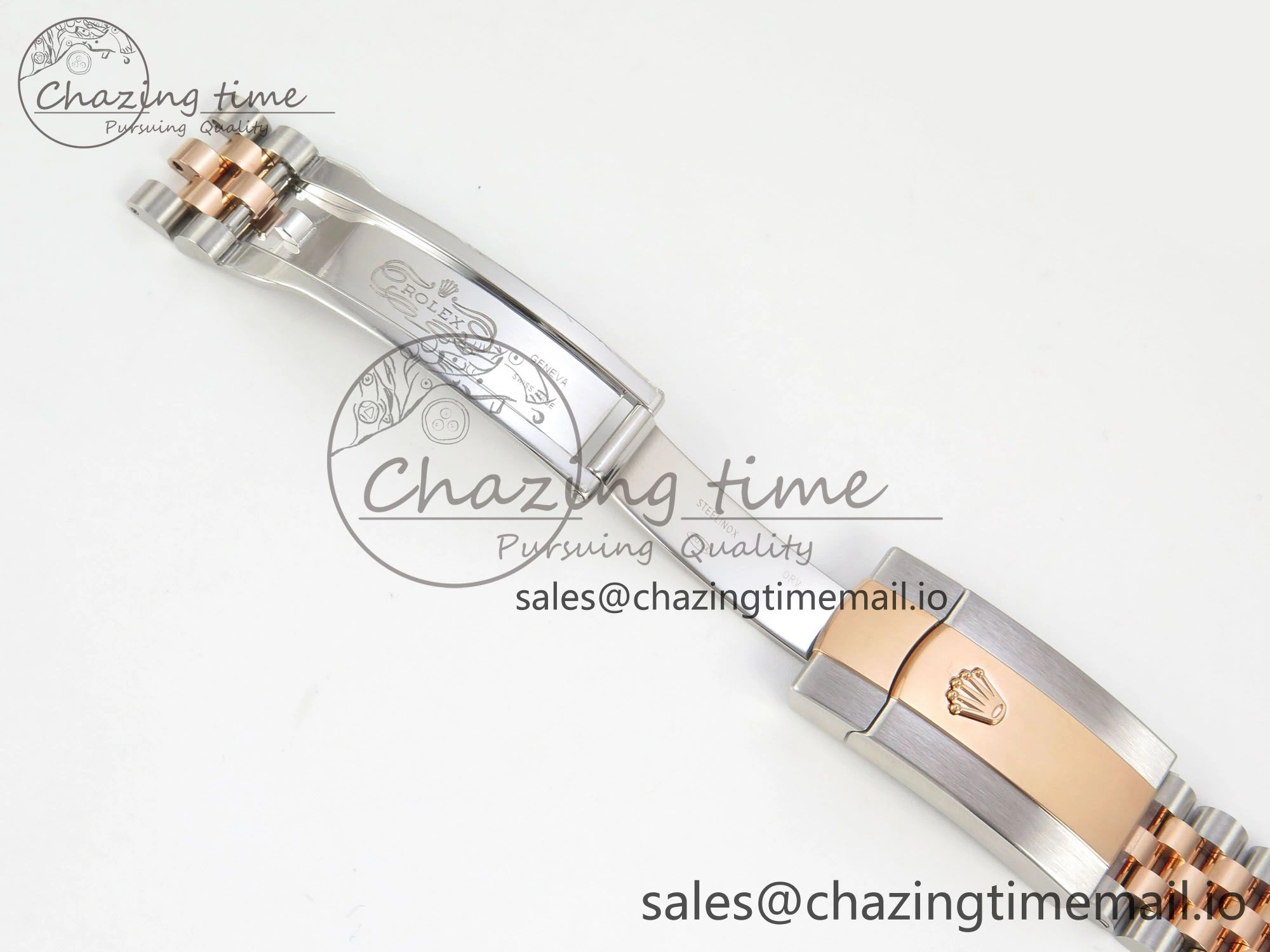 Original DateJust 41 126331 SS RG ARF 1:1 Best Edition Gray Roman Dial on Jubilee Bracelet SH3235 (Weighted) 191