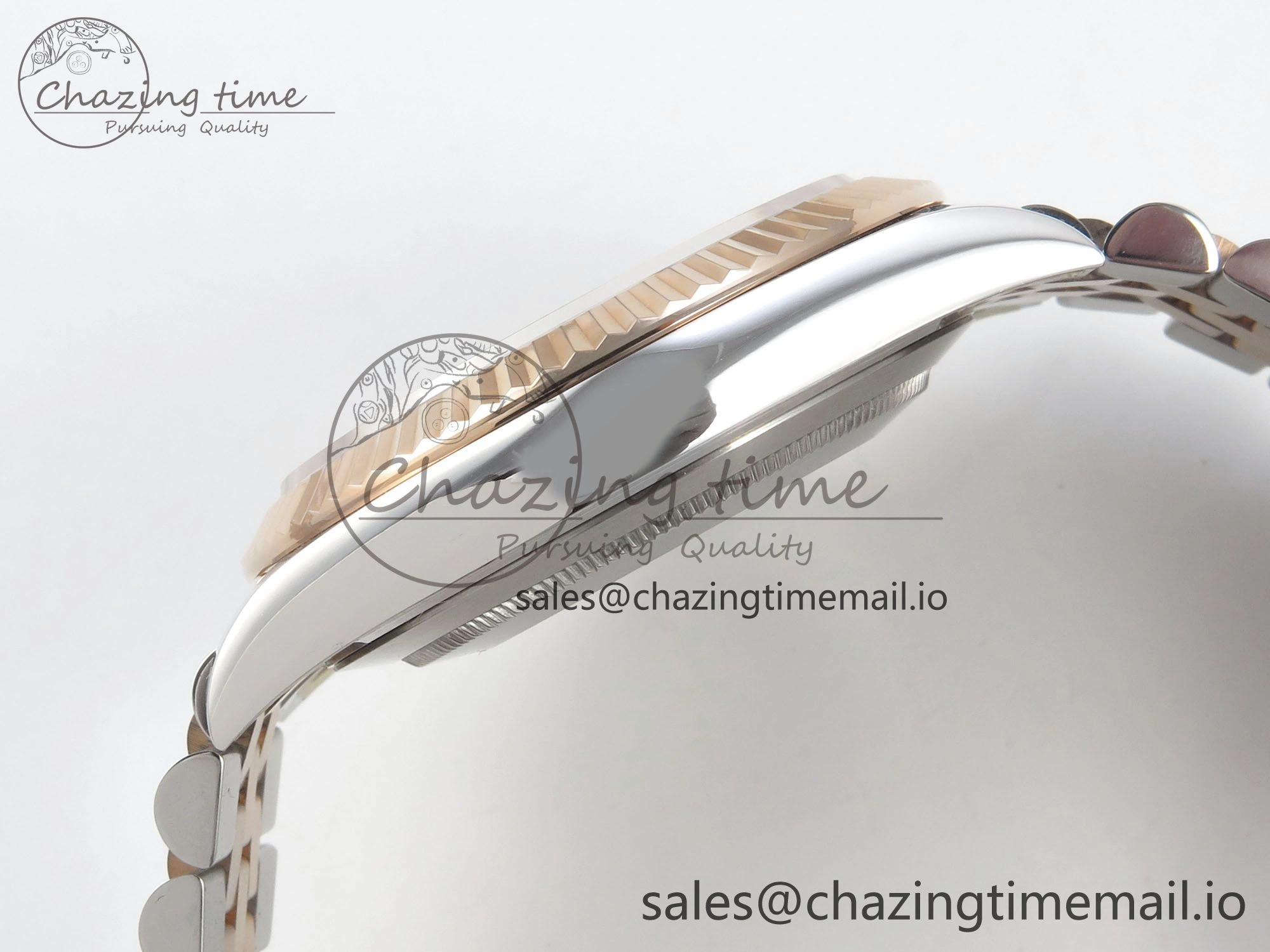 Original DateJust 41 126331 SS RG ARF 1:1 Best Edition Gray Roman Dial on Jubilee Bracelet SH3235 (Weighted) 191