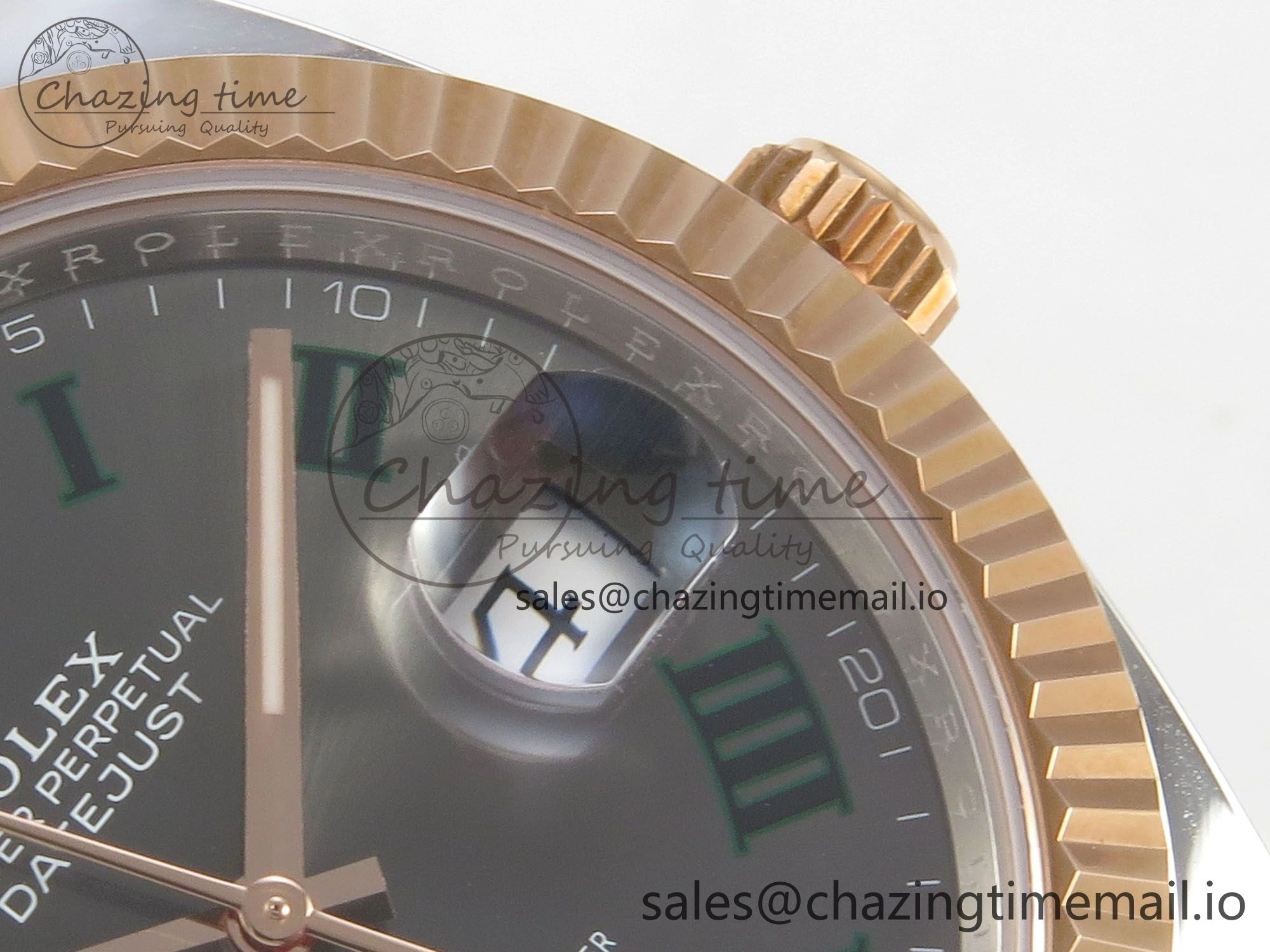 FastDry DateJust 41 126331 SS RG ARF 1:1 Best Edition Gray Roman Dial on Oyster Bracelet SH3235 (Weighted) 188