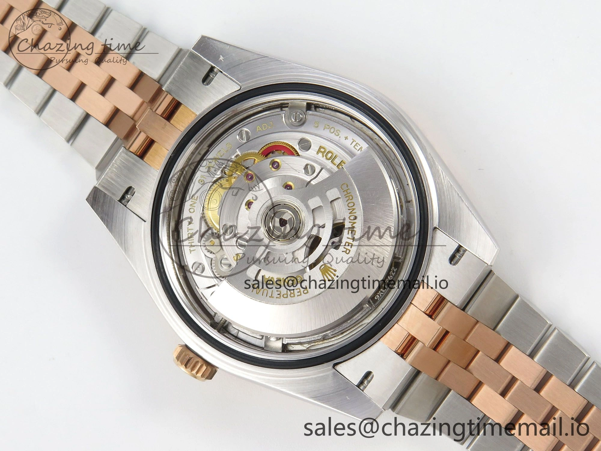 EasyMatch DateJust 41 126331 SS RG ARF 1:1 Best Edition Gray Texture Stick Dial on Jubilee Bracelet SH3235 (Weighted) 203