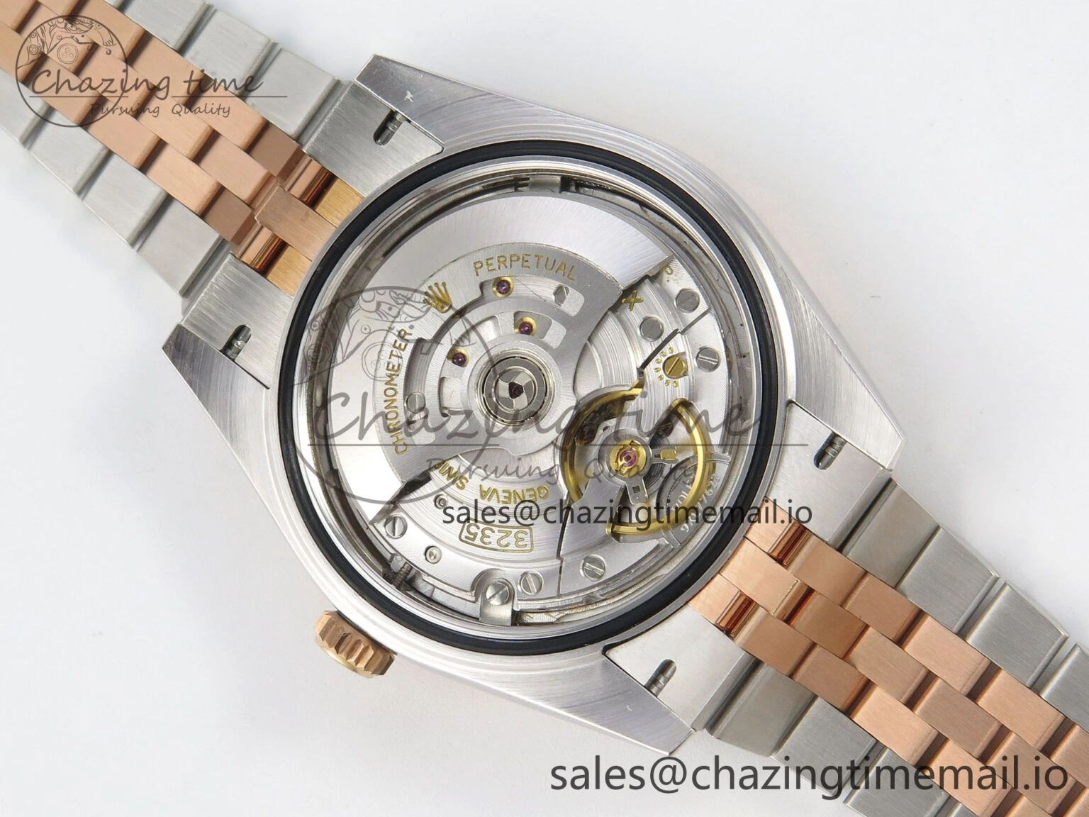 EasyMatch DateJust 41 126331 SS RG ARF 1:1 Best Edition Gray Texture Stick Dial on Jubilee Bracelet SH3235 (Weighted) 203
