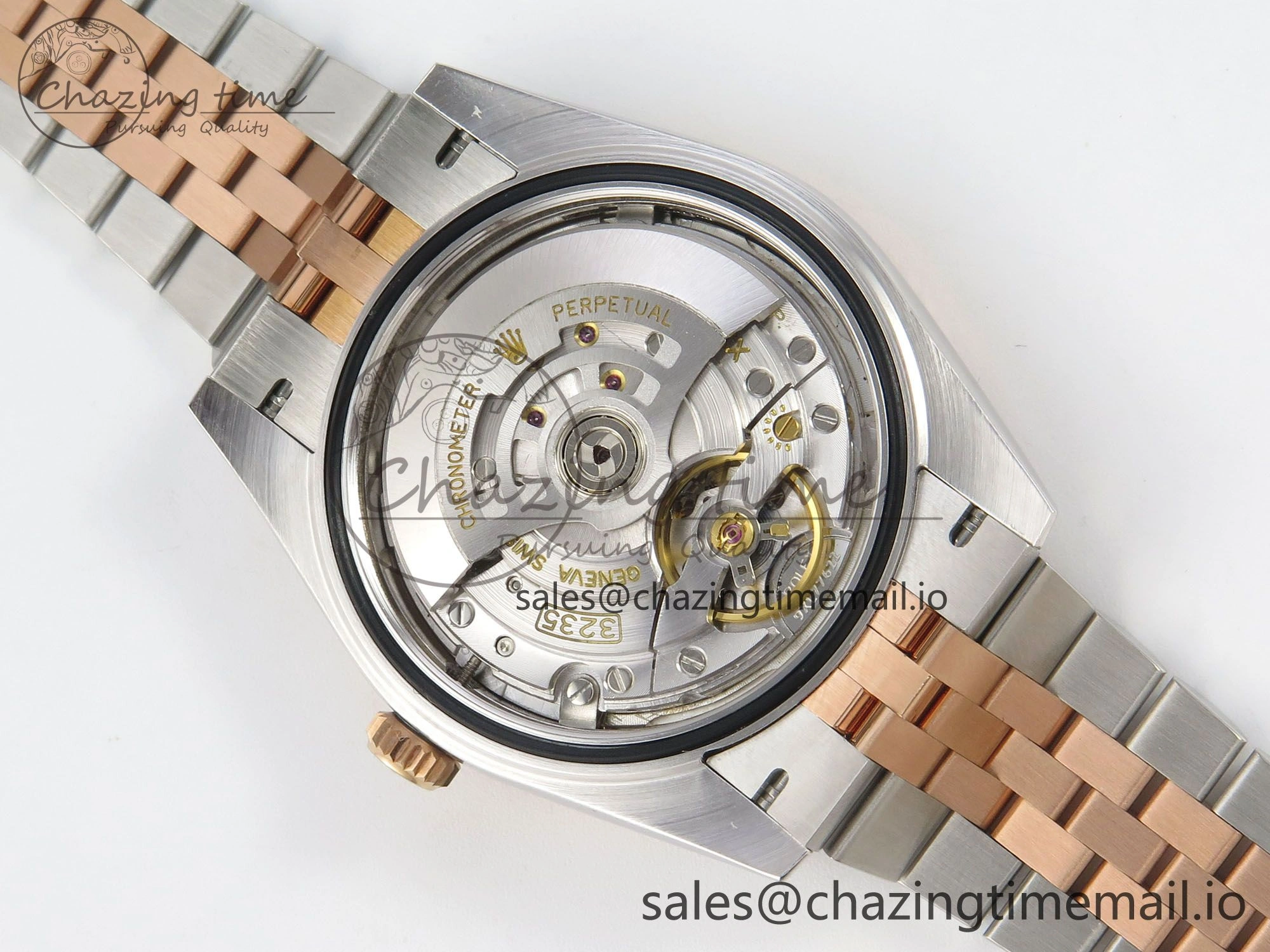 EasyMatch DateJust 41 126331 SS RG ARF 1:1 Best Edition Gray Texture Stick Dial on Jubilee Bracelet SH3235 (Weighted) 203