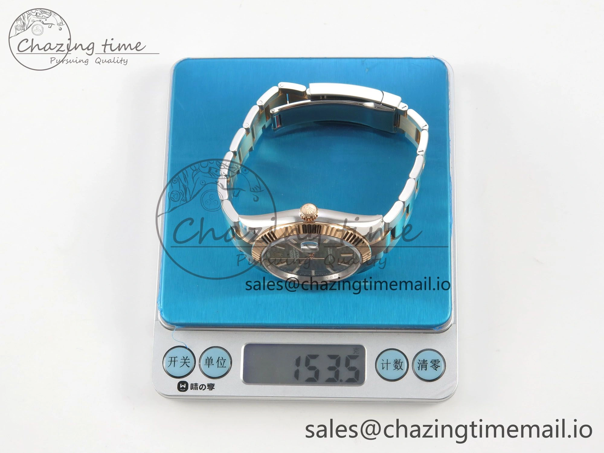 Practical DateJust 41 126331 SS RG ARF 1:1 Best Edition Gray Texture Stick Dial on Oyster Bracelet SH3235 (Weighted) 198