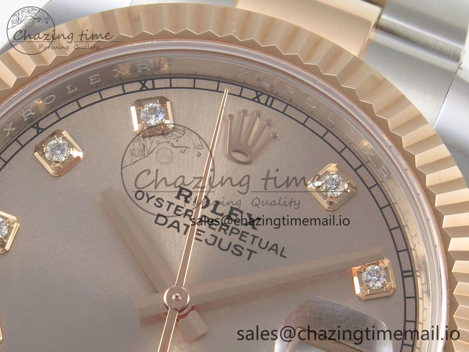 DateJust 41 126331 SS RG ARF 1:1 Best Edition RG Diamonds Dial on Oyster Bracelet SH3235 (Weighted) FreshLook 185