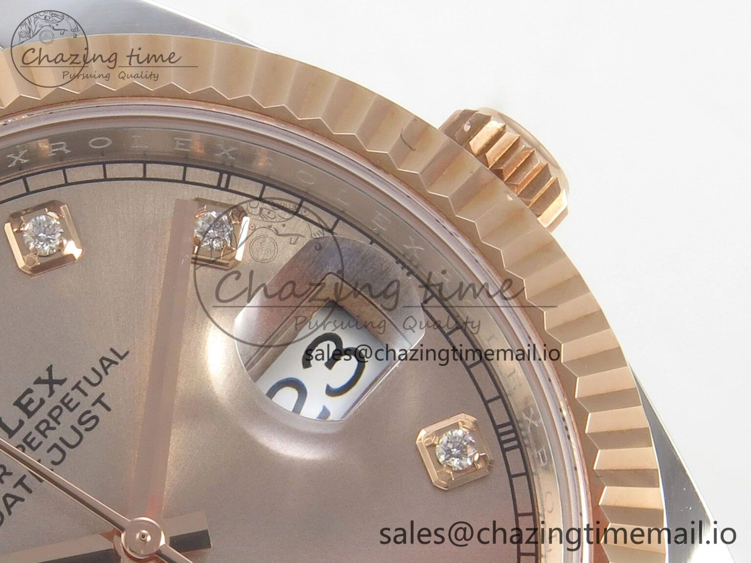 DateJust 41 126331 SS RG ARF 1:1 Best Edition RG Diamonds Dial on Oyster Bracelet SH3235 (Weighted) FreshLook 185