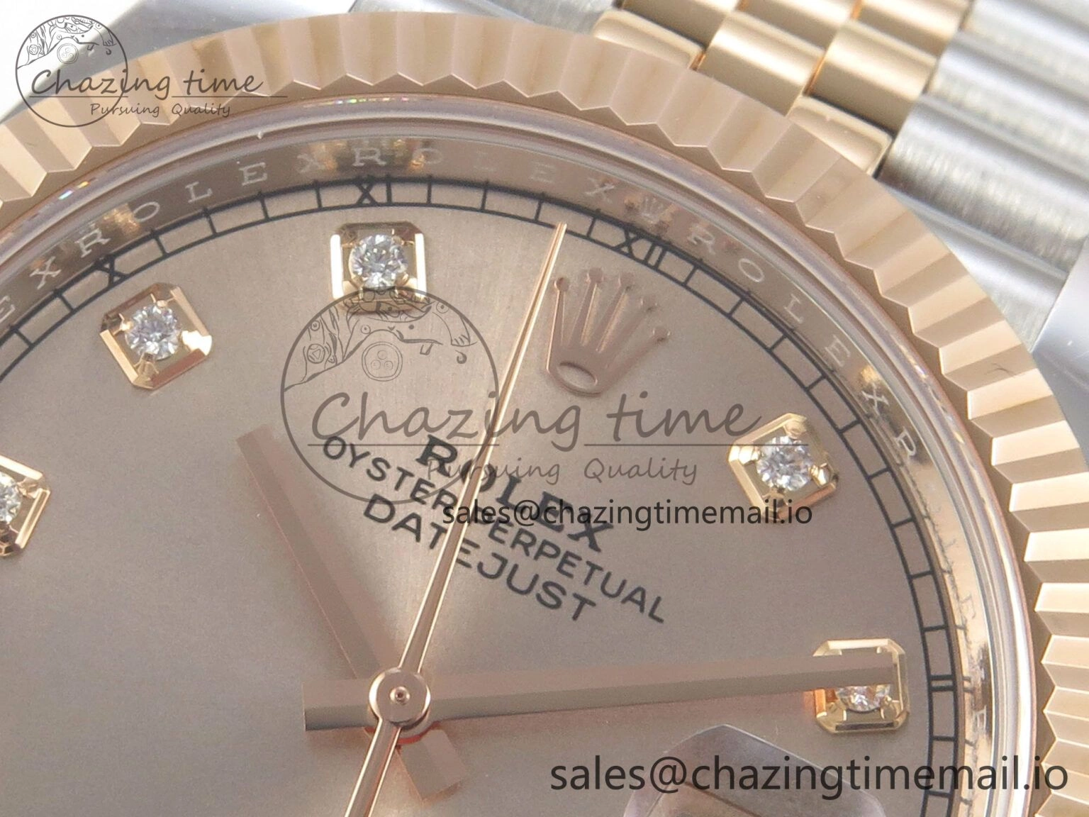 ZipUp DateJust 41 126331 SS RG ARF 1:1 Best Edition RG Diaomonds Dial on Jubilee Bracelet SH3235 (Weighted) 195