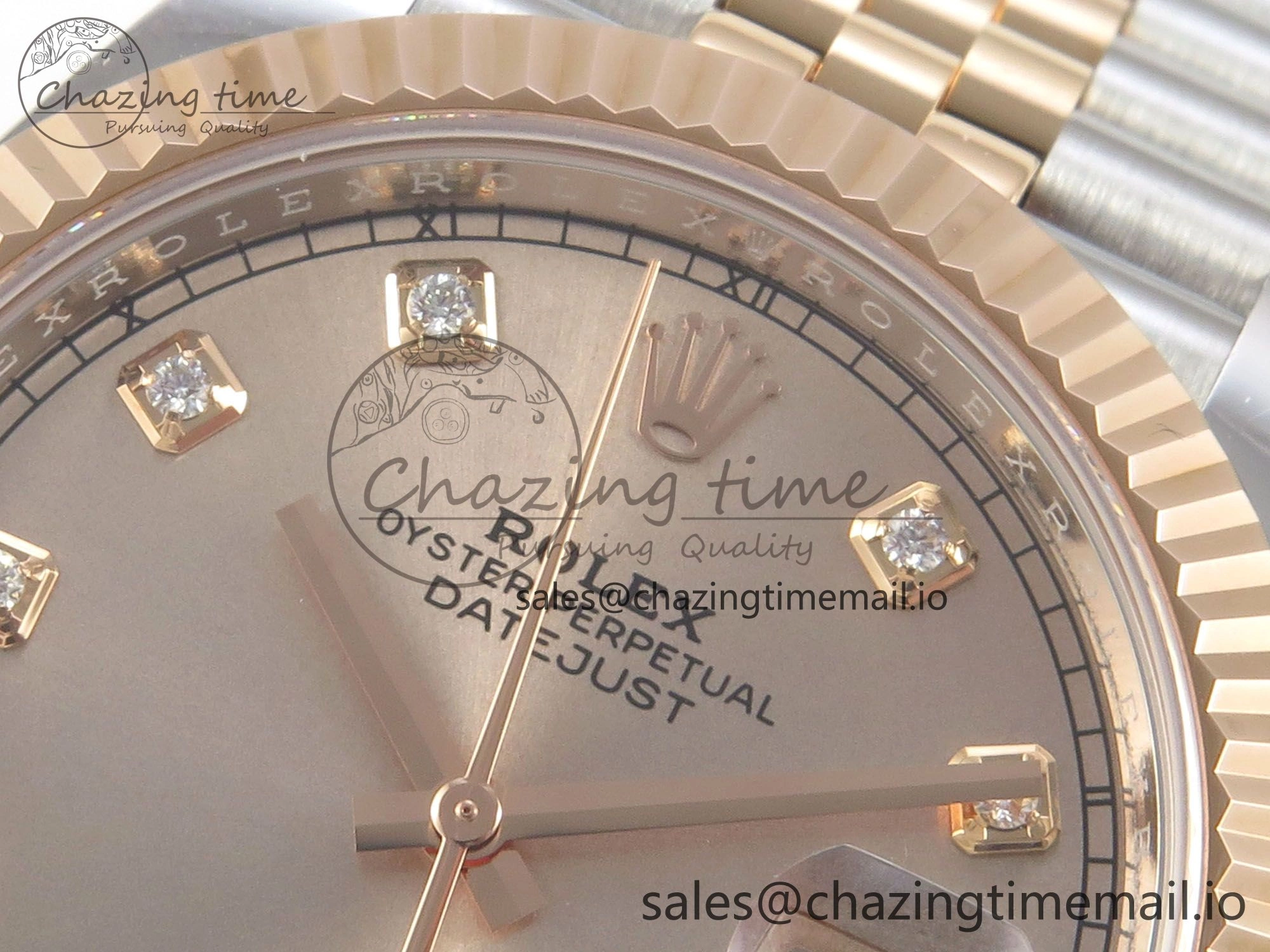 ZipUp DateJust 41 126331 SS RG ARF 1:1 Best Edition RG Diaomonds Dial on Jubilee Bracelet SH3235 (Weighted) 195