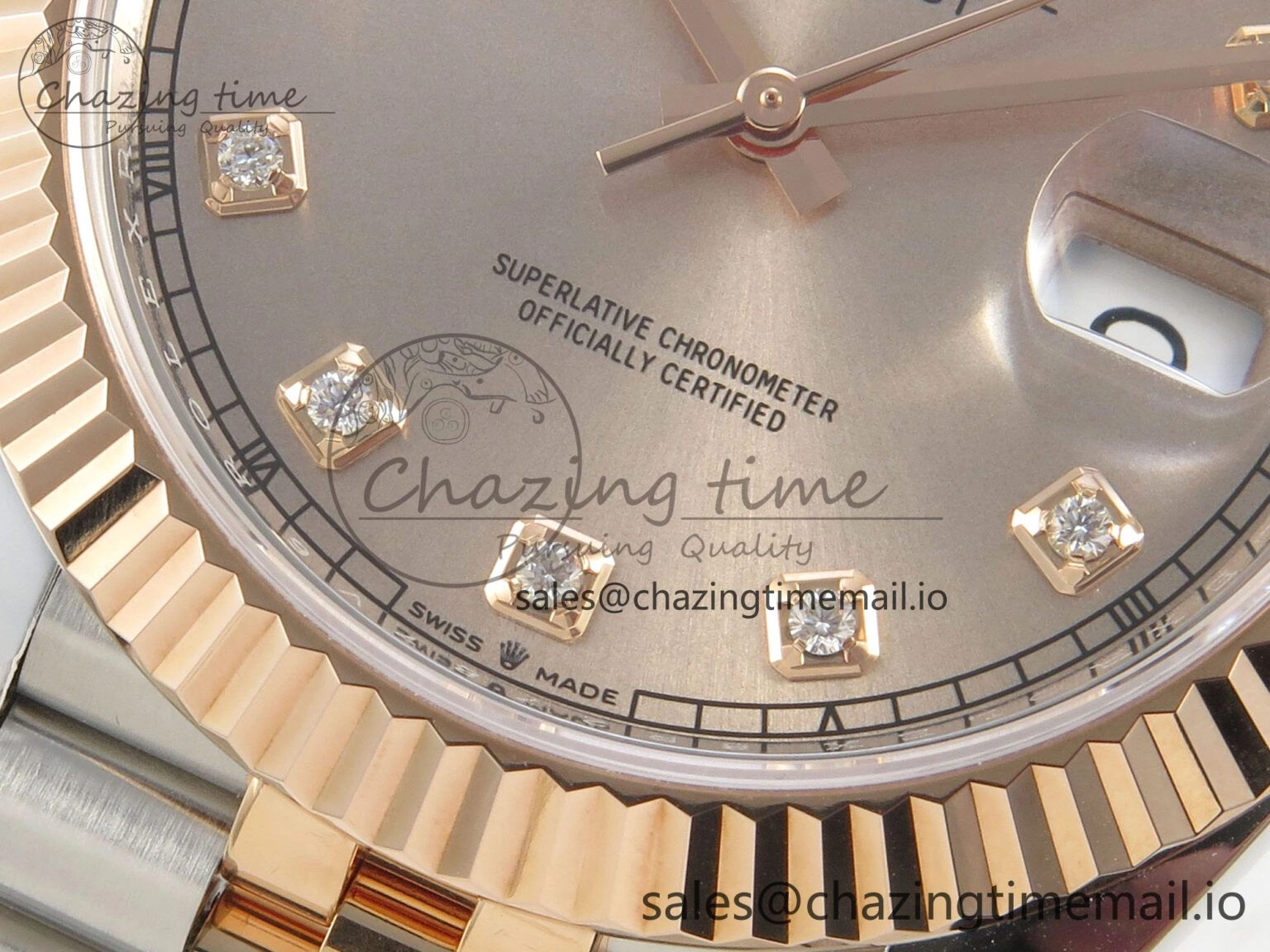 ZipUp DateJust 41 126331 SS RG ARF 1:1 Best Edition RG Diaomonds Dial on Jubilee Bracelet SH3235 (Weighted) 195