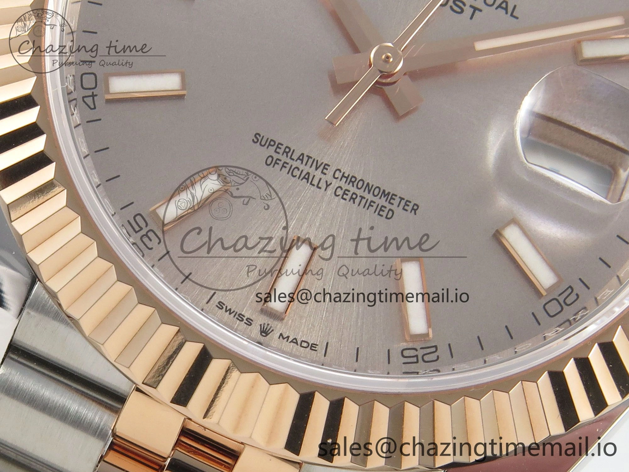 UrbanStyle DateJust 41 126331 SS RG ARF 1:1 Best Edition RG Stick Dial on Jubilee Bracelet SH3235 (Weighted) 204