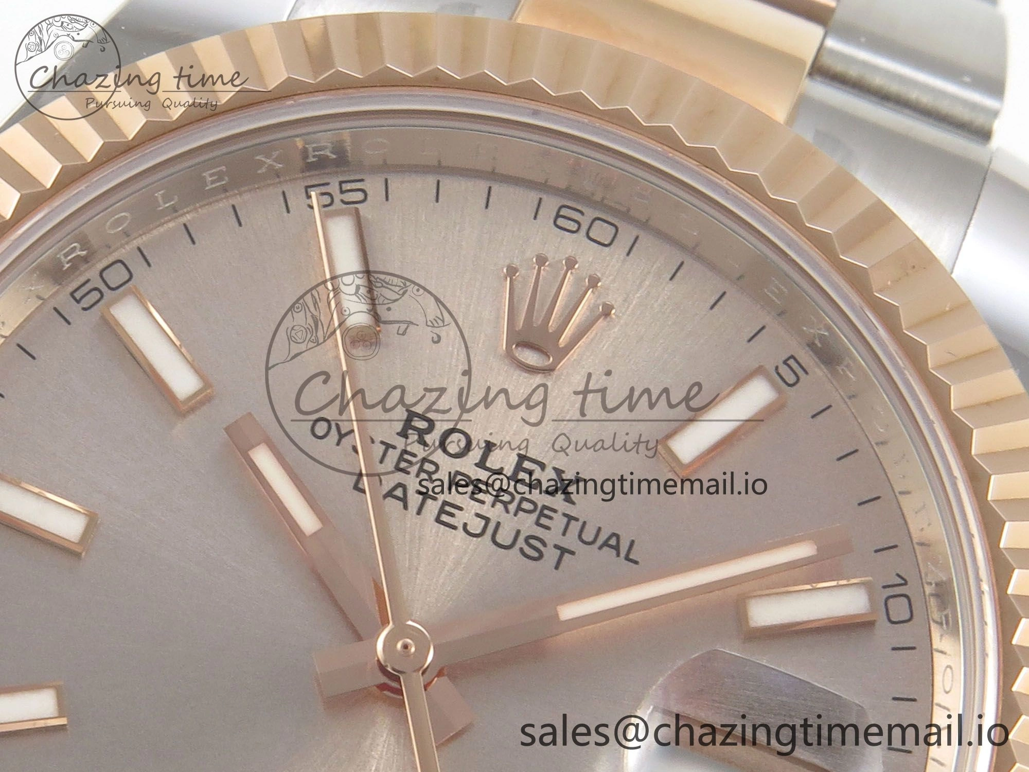 DateJust 41 126331 SS RG ARF 1:1 Best Edition RG Stick Dial on Oyster Bracelet SH3235 (Weighted) Affordable 197