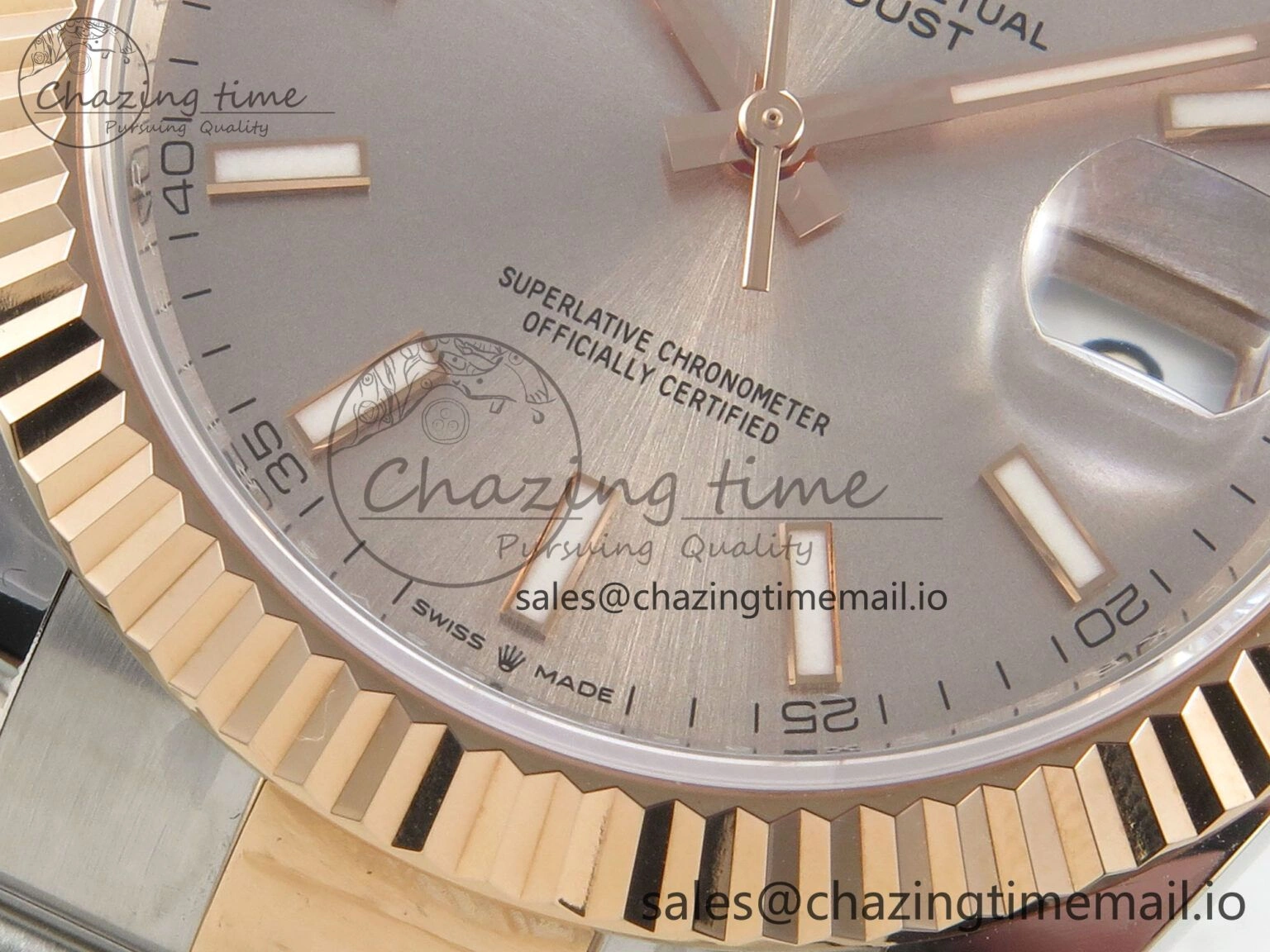 DateJust 41 126331 SS RG ARF 1:1 Best Edition RG Stick Dial on Oyster Bracelet SH3235 (Weighted) Affordable 197