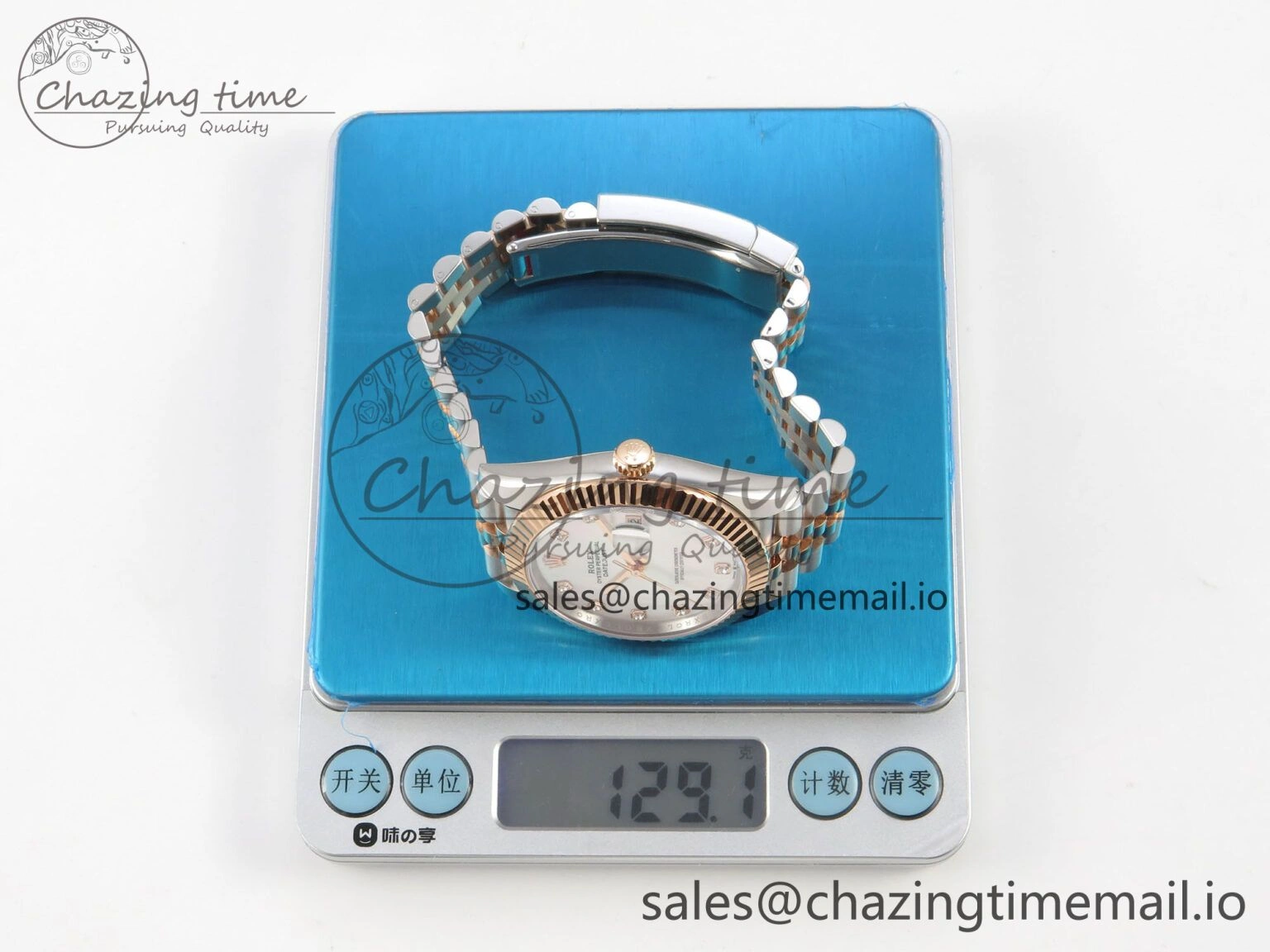 DateJust 41 126331 SS RG ARF 1:1 Best Edition White MOP Diamonds  Dial on Jubilee Bracelet SH3235 (Weighted) Efficient 194