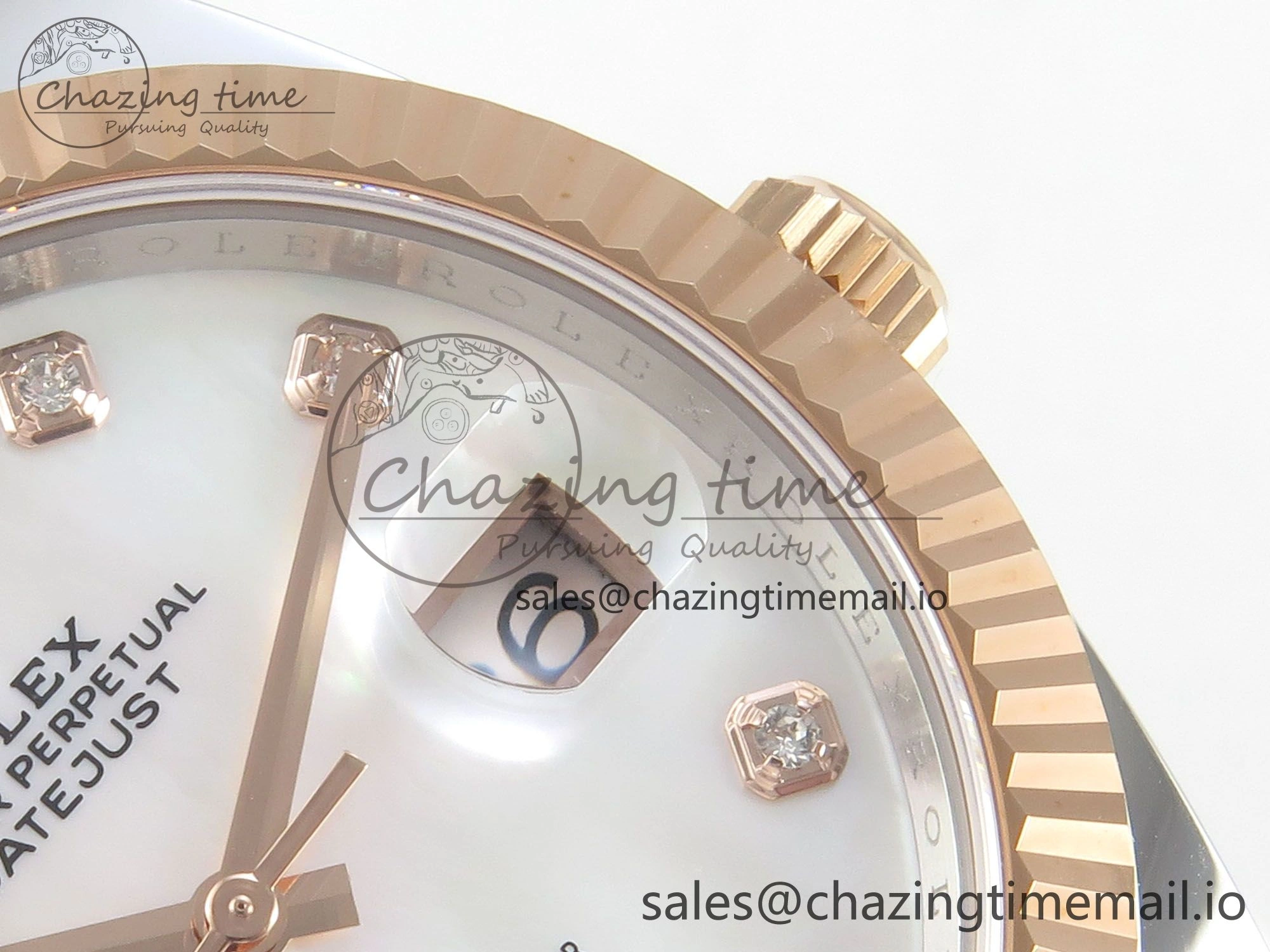 DateJust 41 126331 SS RG ARF 1:1 Best Edition White MOP Diamonds  Dial on Jubilee Bracelet SH3235 (Weighted) Efficient 194