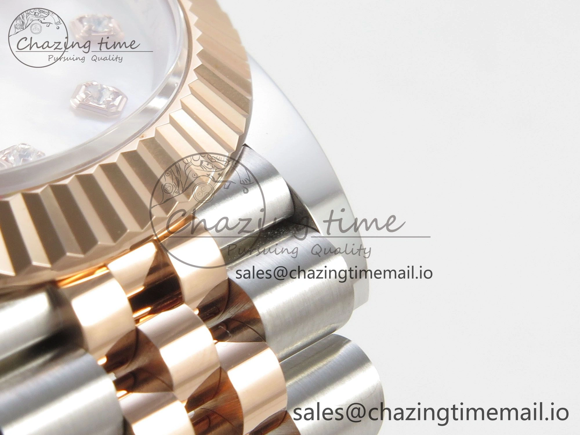 DateJust 41 126331 SS RG ARF 1:1 Best Edition White MOP Diamonds  Dial on Jubilee Bracelet SH3235 (Weighted) Efficient 194