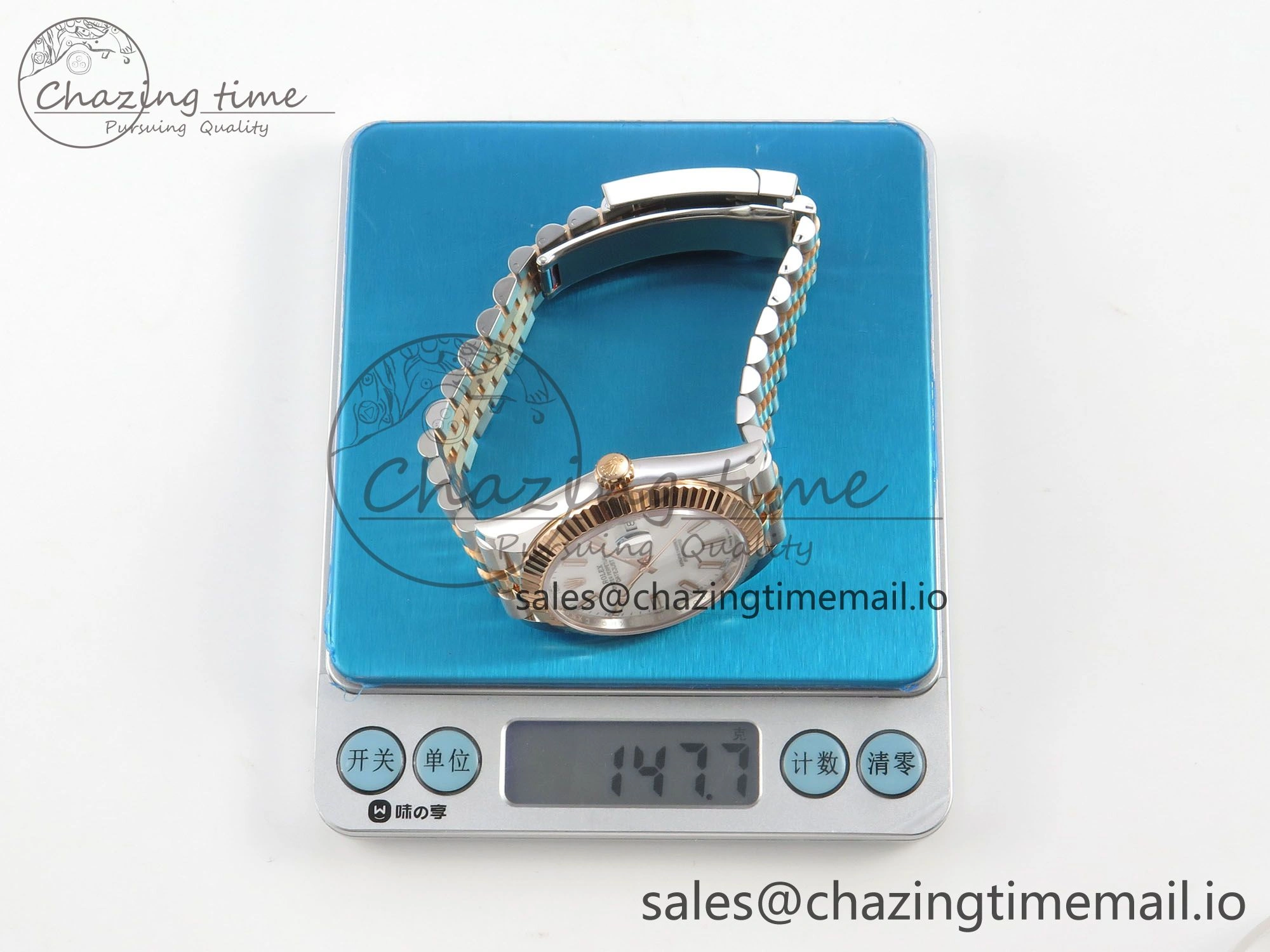DateJust 41 126331 SS RG ARF 1:1 Best Edition White Stick Dial on Jubilee Bracelet SH3235 (Weighted) BestValue 199