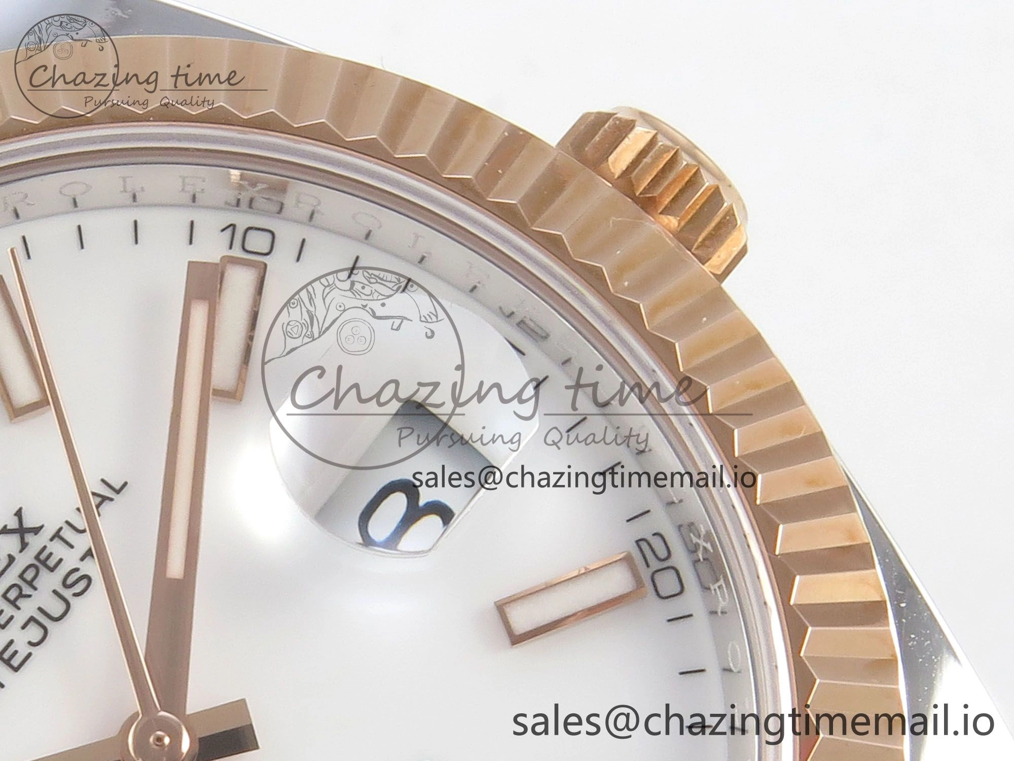 DateJust 41 126331 SS RG ARF 1:1 Best Edition White Stick Dial on Jubilee Bracelet SH3235 (Weighted) BestValue 199