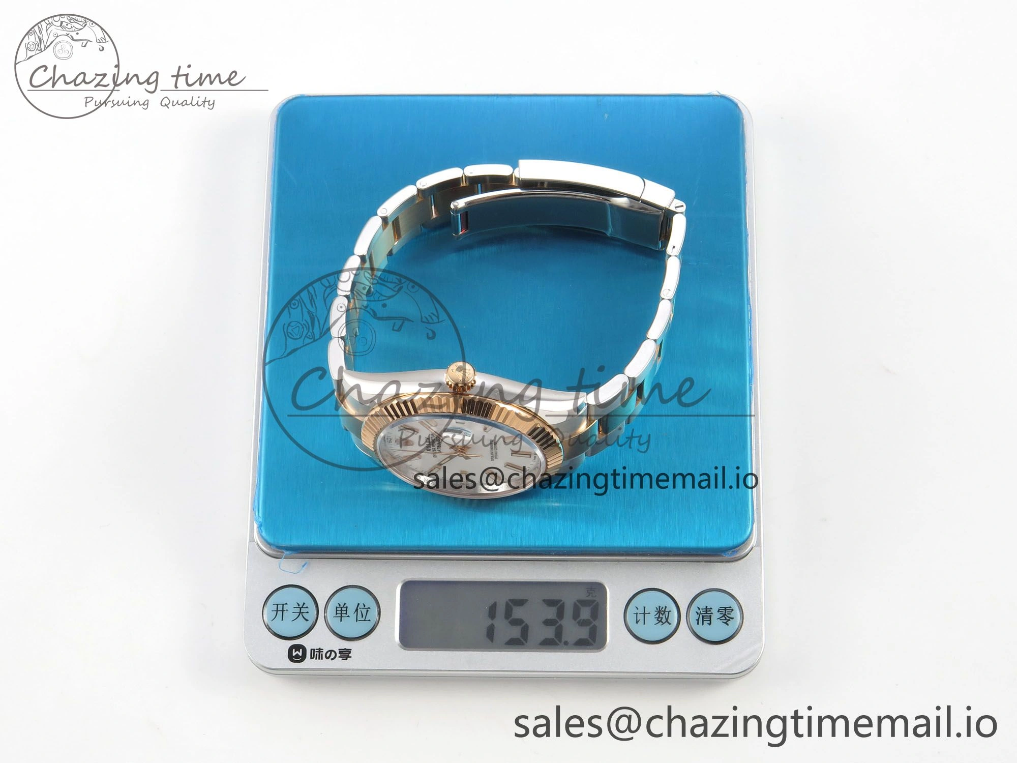 Premium DateJust 41 126331 SS RG ARF 1:1 Best Edition White Stick Dial on Oyster Bracelet SH3235 (Weighted) 190