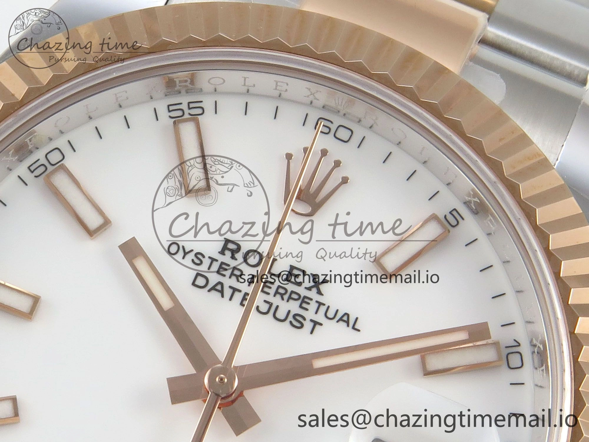 Premium DateJust 41 126331 SS RG ARF 1:1 Best Edition White Stick Dial on Oyster Bracelet SH3235 (Weighted) 190