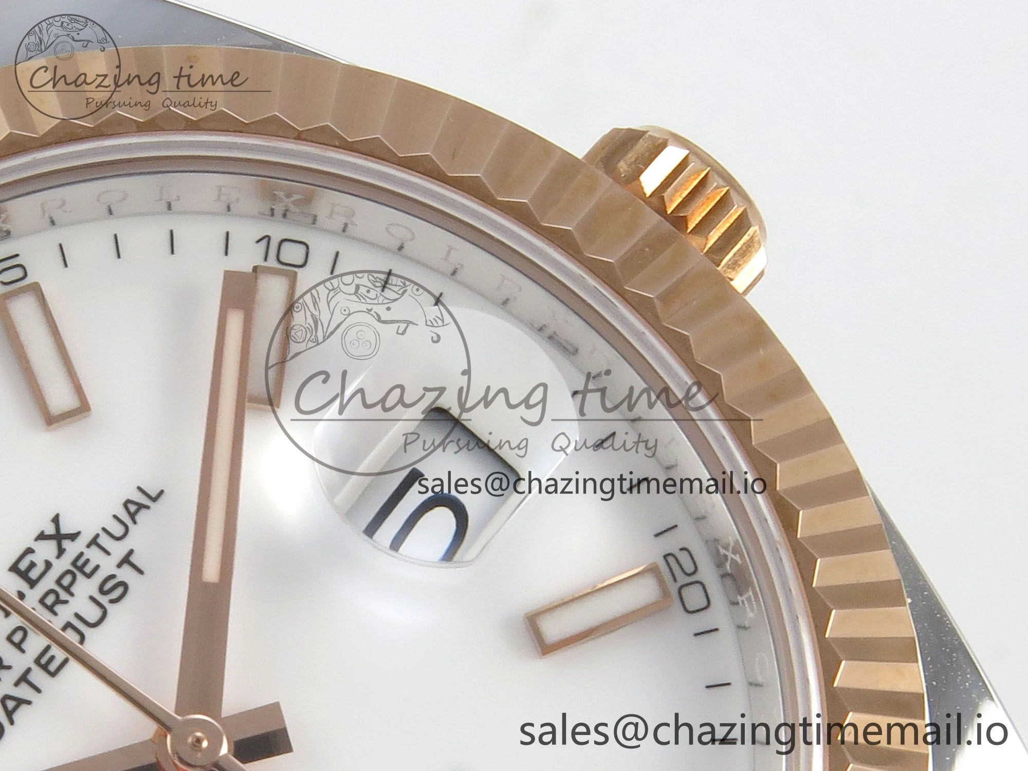 Premium DateJust 41 126331 SS RG ARF 1:1 Best Edition White Stick Dial on Oyster Bracelet SH3235 (Weighted) 190