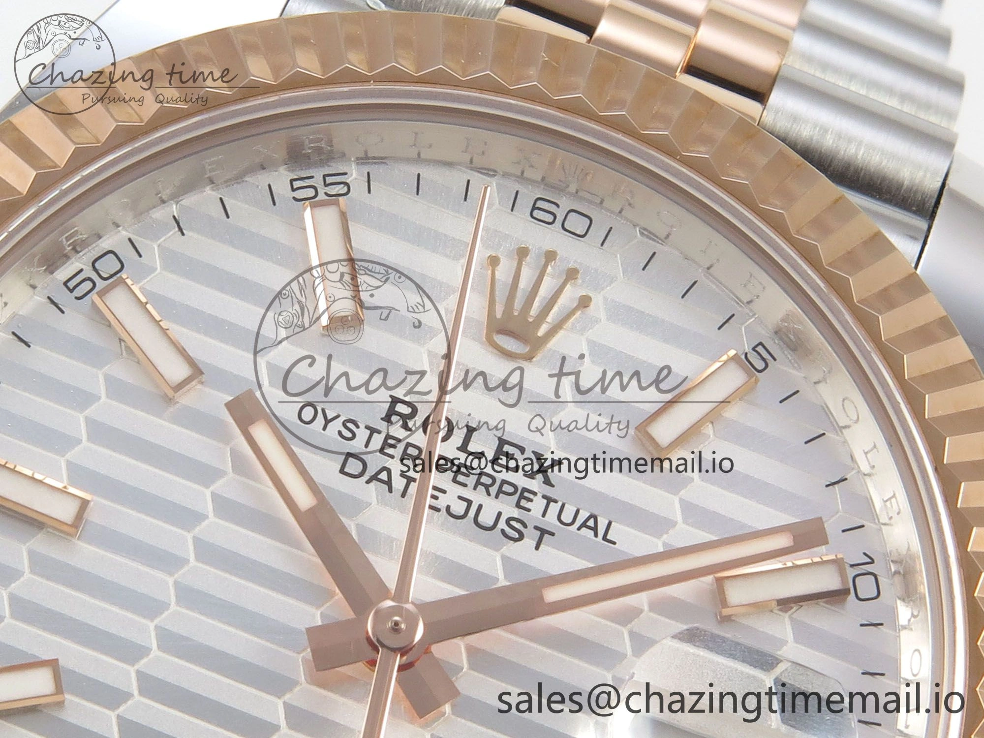 ZipUp DateJust 41 126331 SS RG ARF 1:1 Best Edition White Texture Stick Dial on Jubilee Bracelet SH3235 (Weighted) 202
