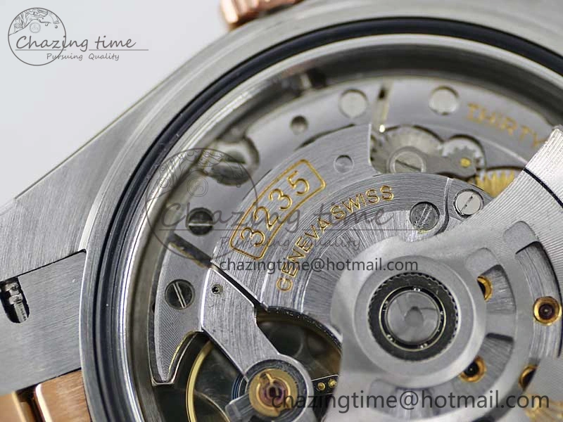 Comfortable DateJust 41 126331 SS RG TWF 1:1 Best Edition 904L Steel Gray Dial Green Roman on SS RG Jubilee Bracelet VR 2450