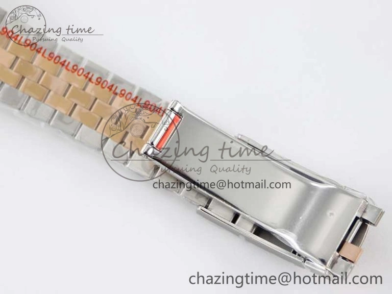 Comfortable DateJust 41 126331 SS RG TWF 1:1 Best Edition 904L Steel Gray Dial Green Roman on SS RG Jubilee Bracelet VR 2450
