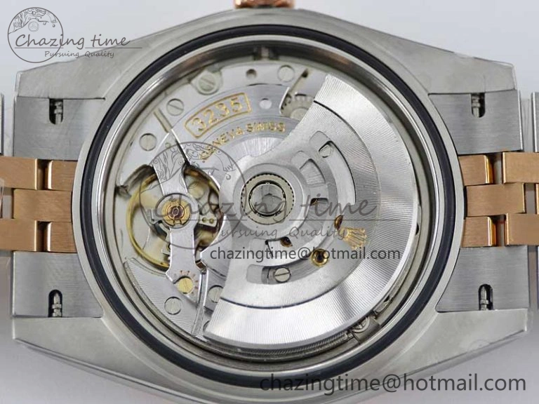 Comfortable DateJust 41 126331 SS RG TWF 1:1 Best Edition 904L Steel Gray Dial Green Roman on SS RG Jubilee Bracelet VR 2450