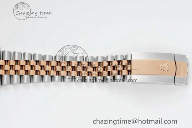 SmoothTexture DateJust 41 126331 VSF 1:1 Best Edition 904L Steel RG Dial on SS RG Jubilee Bracelet VS 2109