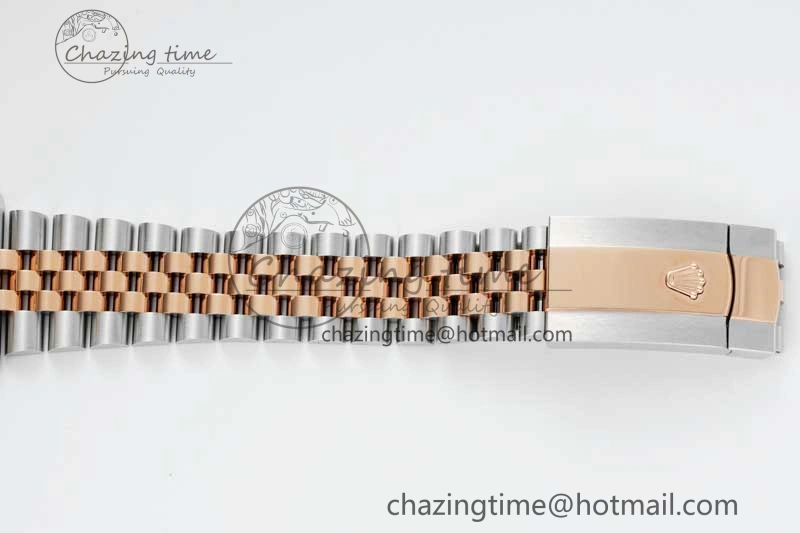 SmoothTexture DateJust 41 126331 VSF 1:1 Best Edition 904L Steel RG Dial on SS RG Jubilee Bracelet VS 2109