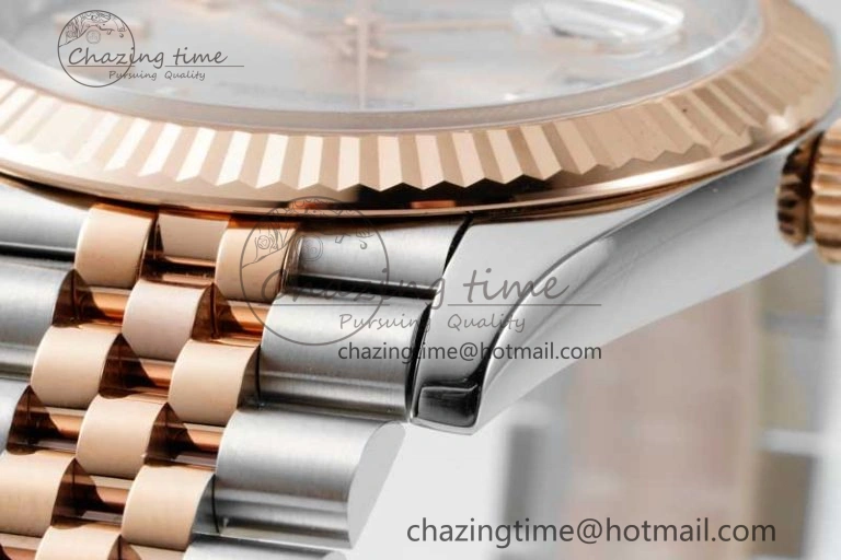 SmoothTexture DateJust 41 126331 VSF 1:1 Best Edition 904L Steel RG Dial on SS RG Jubilee Bracelet VS 2109