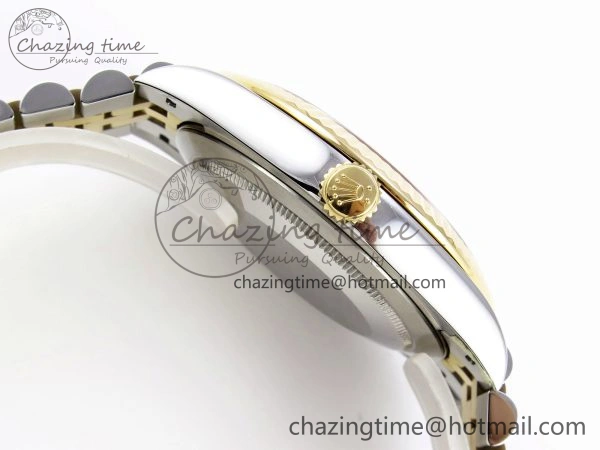 Packable DateJust 41 126331 VSF 1:1 Best Edition 904L Steel Yellow Gold Textured Dial on SS YG Jubilee Bracelet VS 1710