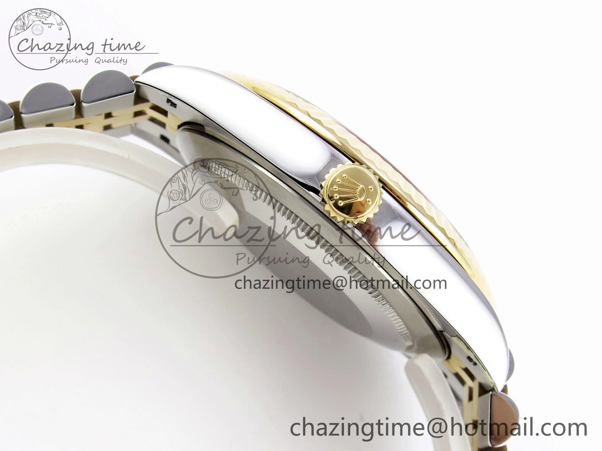 Packable DateJust 41 126331 VSF 1:1 Best Edition 904L Steel Yellow Gold Textured Dial on SS YG Jubilee Bracelet VS 1710