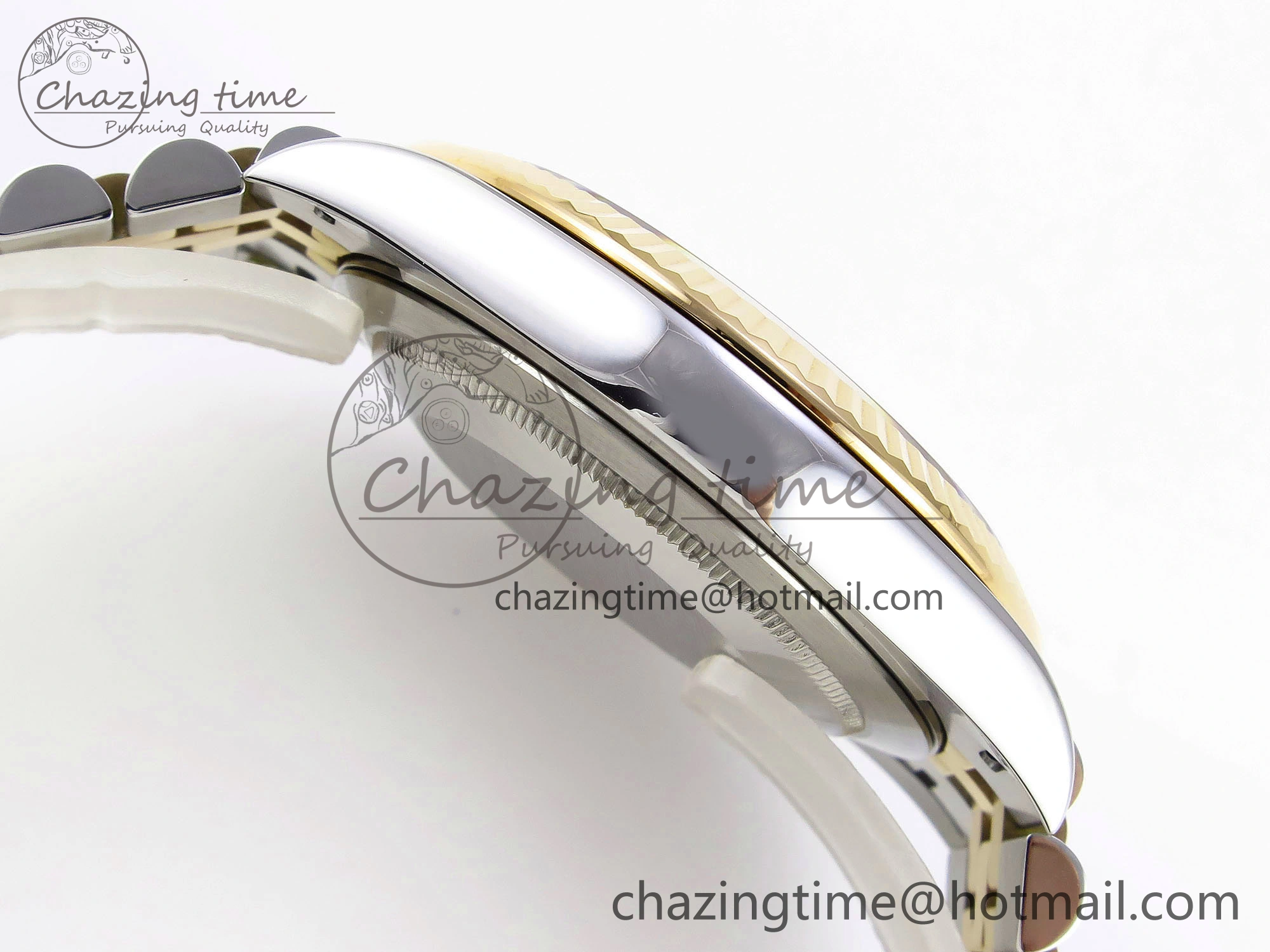 Packable DateJust 41 126331 VSF 1:1 Best Edition 904L Steel Yellow Gold Textured Dial on SS YG Jubilee Bracelet VS 1710